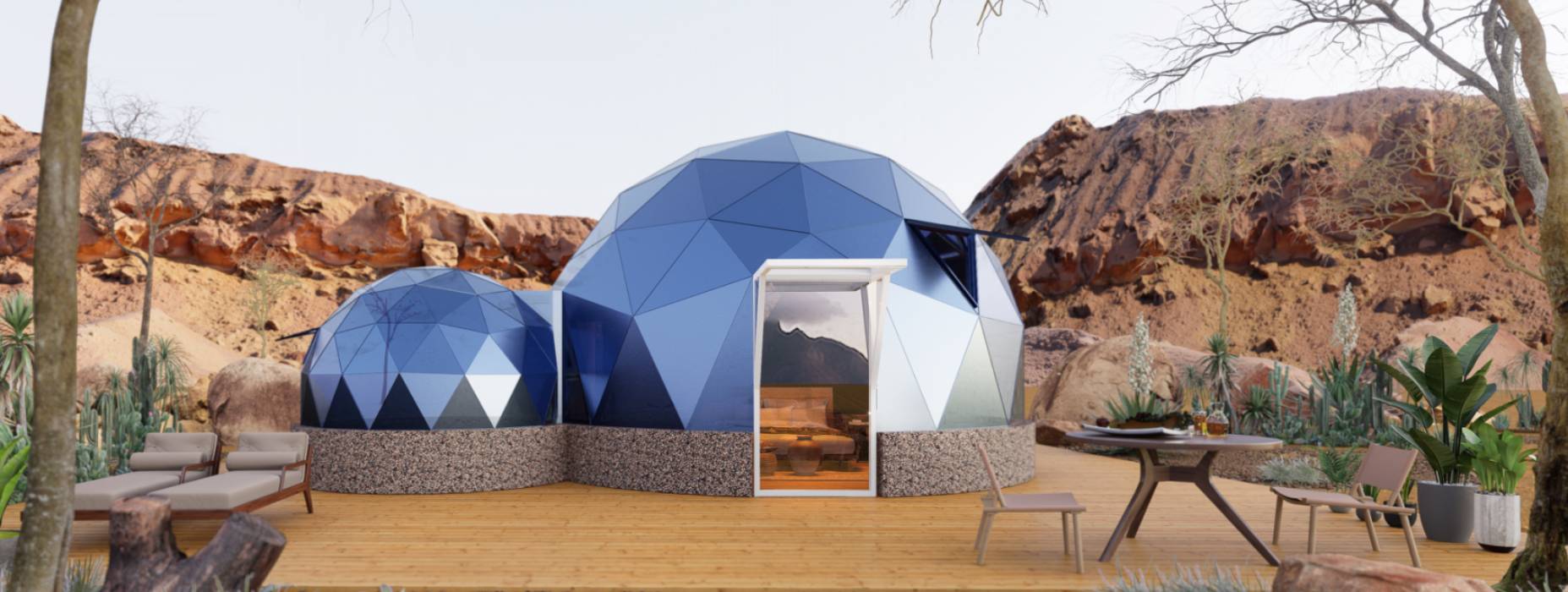 清水河县球形智能光伏玻璃星空房